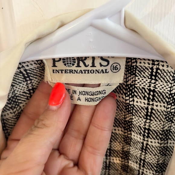 vintage Ports gingham blouse SOOO CUTE * button missing - Picture 4 of 7
